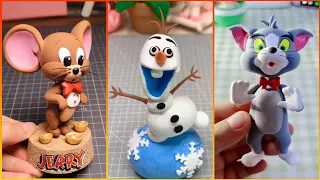 Make cute Tom and Jerry, Frozen: Olaf with Clay | Polymer Clay Compilation #3| Clay Art | Craft Clay