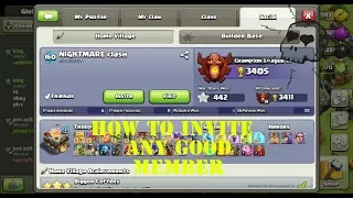 HOW TO INVITE MORE AND GOOD MEMBERS IN COC|GWM|