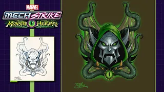 How to Draw Doctor Doom! | Marvel's Avengers Mech Strike: Monster Hunters