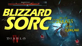 BEST BLIZZARD SORCERER BUILD❄️ULTIMATE BOSS STUN / Diablo 4