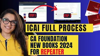 How To Order CA Foundation New Scheme Books | CA Foundation June 24 | Agrika Khatri | ICAI
