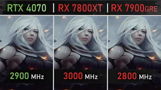 RTX 4070 vs RX 7800XT vs RX 7900GRE - The FULL GPU COMPARISON