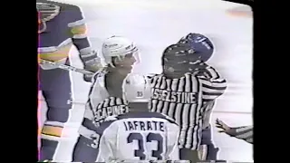 Paul MacLean vs Daniel Marois (rough) - Feb 7, 1990