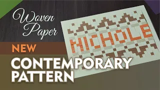 make simple woven paper WITH NAME PATTERNS