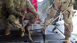 Inside View of Rappelling Operations from Inside a CH47 CHINOOK!!!