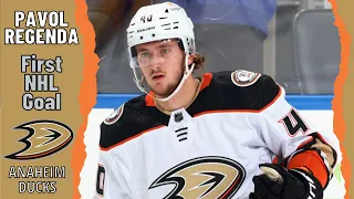 Pavol Regenda #40 (Anaheim Ducks) first NHL goal Nov 9, 2022