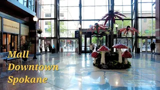 Walking Tour inside River Park Square Mall in Downtown Spokane next to  Riverfront Park.