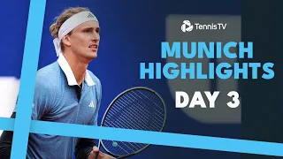 Zverev Battles Rodionov; Draper Faces Molleker | Munich 2024 Day 3 Highlights