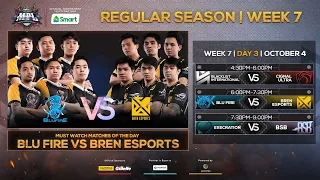 【English LIVE】MPL-PH Season 6 Regular Season Week 7 Day 3