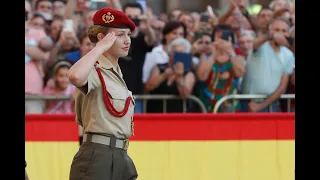 Acto de jura de bandera de la princesa Leonor en Zaragoza (07/10/23)