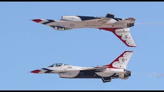 USAF THUNDERBIRDS NELLIS 2022 FULL DEMO - 4K
