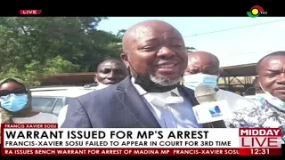 MP's Arrest: Francis Xavier Sosu Failed To Appear In Court For 3rd Time