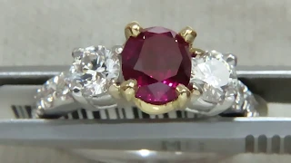 Avisdiamond: GIA Certified Burmese Ruby No Heat Pigeon Blood Vivid Red