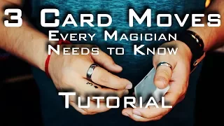 TOP 3 CARD MOVES EVERY MAGICIAN SHOULD KNOW!!! (And David Blaine's Double Lift) TUTORIAL