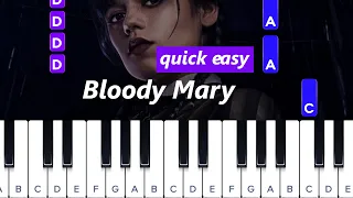 Bloody Mary - Lady Gaga   ( quick easy piano tutorial)