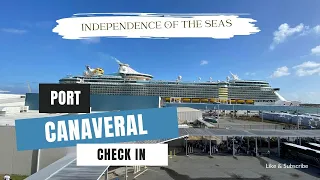 Port Canaveral check In for Independence of the Seas - Terminal 1