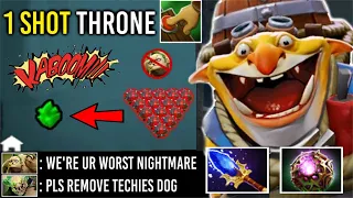 2000 IQ GENIUS Techies 1 Shot Destroy Throne Epic Full Bomb vs Max HP Tank Heroes Imba Hero Dota 2