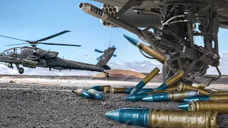 US AH-64 Apache Complete Powerful Weapons Systems Loading and Testing
