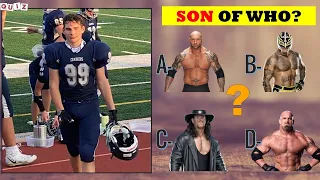 99% Fail to Guess WWE Superstars Son 2021 | WWE QUIZ Wresters Son 2021