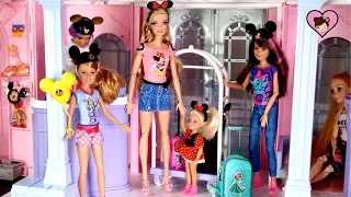 Barbie & Chelsea Travel Morning Routine -  Disney Hotel Dollhouse