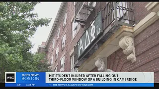 MIT student injured after falling out third-floor window