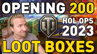 Opening 200 Large Boxes in World of Tanks - Holiday Ops 2023