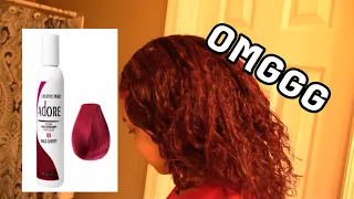 HOW I DYE MY HAIR AT HOME USING ADORE HAIR DYE! | Natural T.