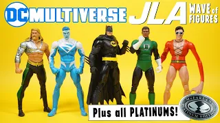 McFarlane Toys DC Multiverse JLA Plastic Man, Superman, Batman Aquaman, Green Lantern PLUS Platinums