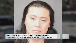 Albuquerque man accused of luring three teens to his home for sex, DOJ says