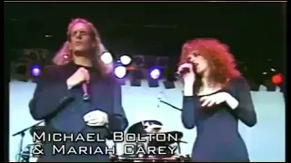 Michael Bolton & Mariah Carey - We're not making love anymore live 1990 (Incomplete Footage)