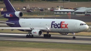 FedEx MD-10-10 (DC-10) [N363FE] Takeoff Portland Airport (PDX)