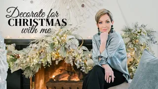 Decorate for Christmas with Me | How to Decorate an Elegant Living Room for the Holidays