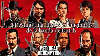 Cómo terminaron todos los 31 miembros oficiales de la banda de Dutch Van Der linde? Finales RDR1 y 2