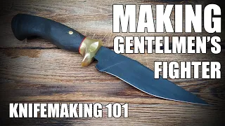 forging bushcraft bowie knife- knife making