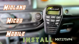 Hidden Installation of a Midland Micro Mobile Mxt275vp4 GMRS Radio In A Jeep Gladiator