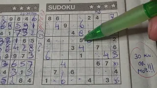 Thursday. Bonus Extra edition (#8627) Four Stars Sudoku puzzle 05-30-2024 Extra part 2 of 4