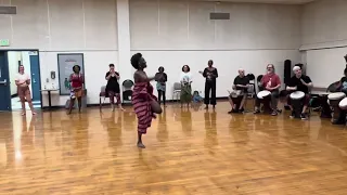 Ruby’s African Dance Class - Johnny & Alexia’s solos joined by Ruby at the end