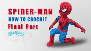 How To Crochet A Spider man Final Part - Spiderman Tutorial Amigurumi Free Pattern