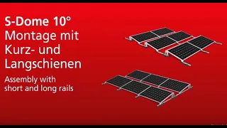 K2 systems - PV-Flachdach Montageanleitung für K2 S-Dome  / Installationsvideo- alkaSOL GmbH