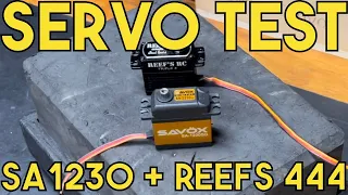 Crawler Canyon Presents: Servo Testin' Time, Savox SA1230SG and Reefs Triple 4