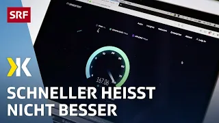 Internet-Abos im Test: Nicht immer ist schnelleres Netz auch besser | 2019 | Kassensturz | SRF