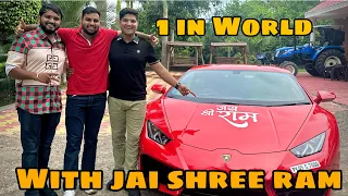 1st Lamborghini in World with Jai Shree Ram | i am nitin | the mridul