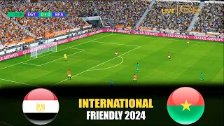 EGYPT vs BURKINA FASO | International Friendly 2024 | Full Match All Goals | PES Gameplay PC