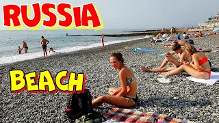 Russia Sea Beach in Sochi Adler walking 2021