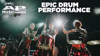 APMAs 2017 EPIC Drum Moment with JOSH DUN, ADRIAN YOUNG and FRANK ZUMMO