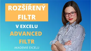 Rozšířený filtr v Excelu | Advanced filtr