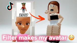 Tiktok filter makes my ROBLOX avatar 😳😱🤩