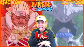 KILLER BEE 🆚 KISAME | Naruto Shippuden Episodes 207 & 208 | Reaction