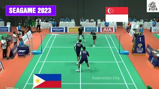 [Badminton Seagame 2023] HEE YKT/ TEH JHJ (SGP) vs Vargas LG / Padiz SJ (PHI)/ Men's team/ QF