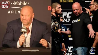 Dana White tells what Khabib Nurmagomedov said when he kicked Tony Ferguson belt